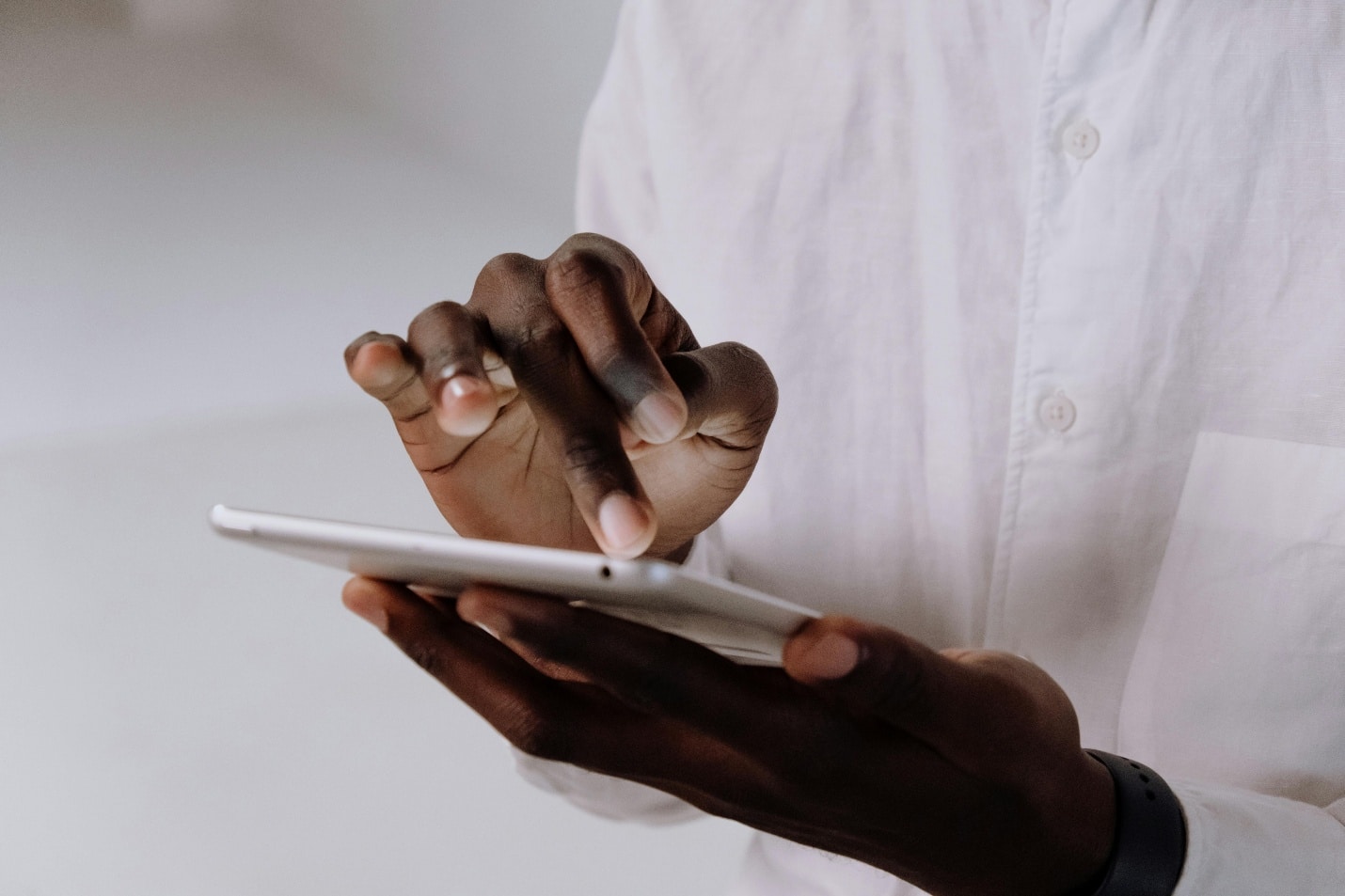 Person ordering medicine using phone