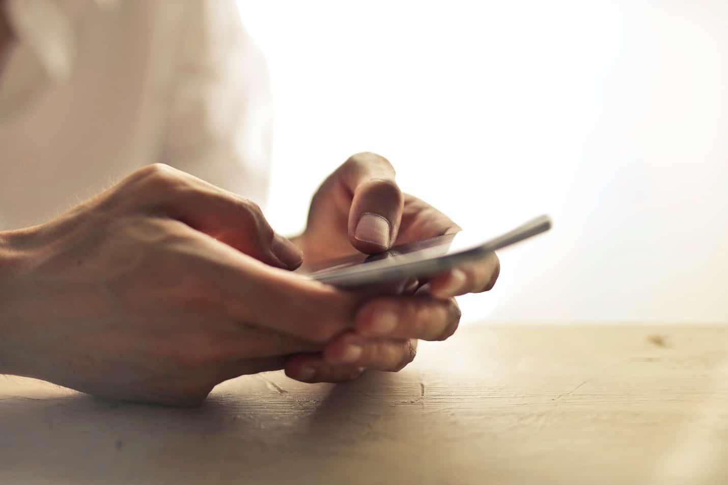 Person ordering medicine online